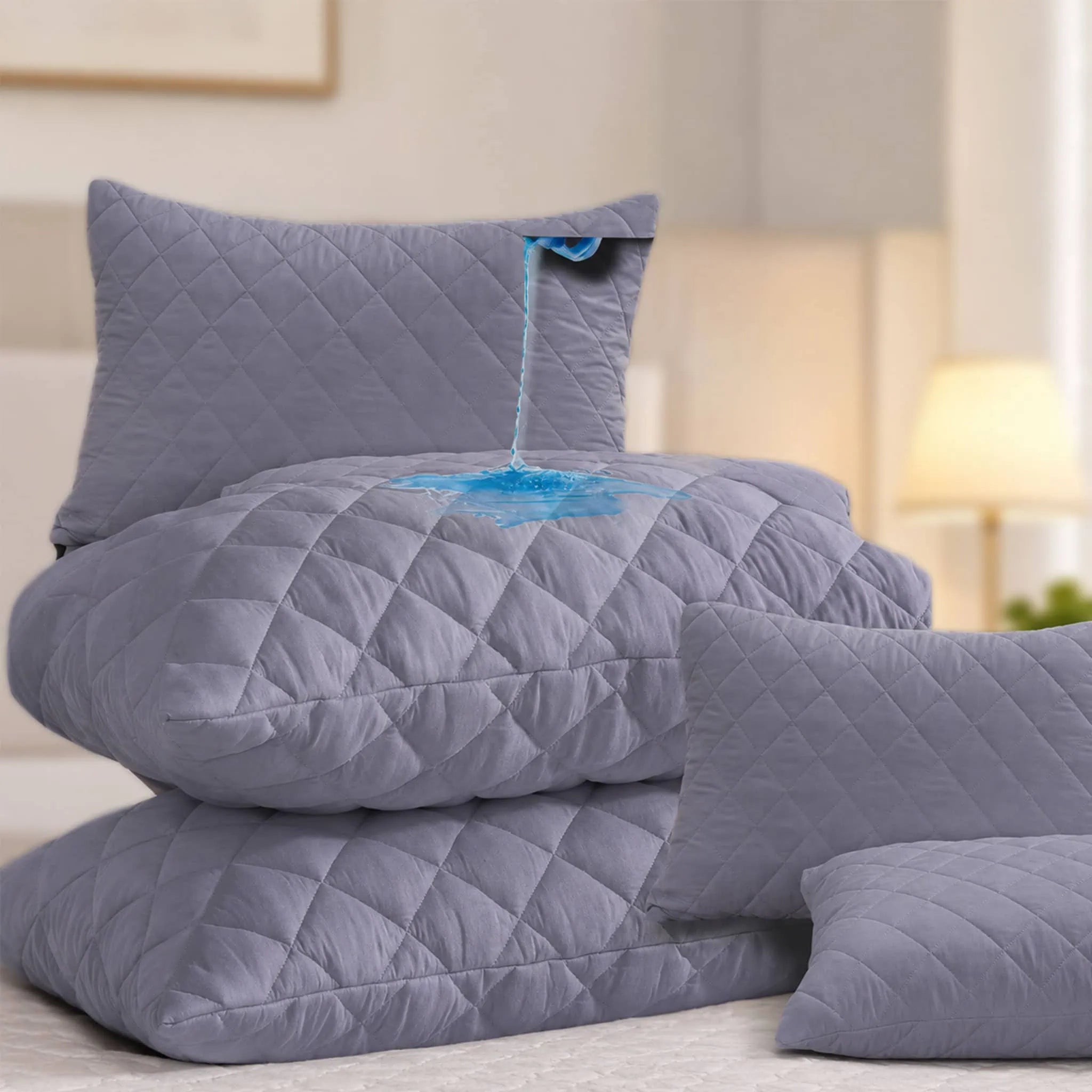 Protector de almohada impermeable JOSSline – color plomo