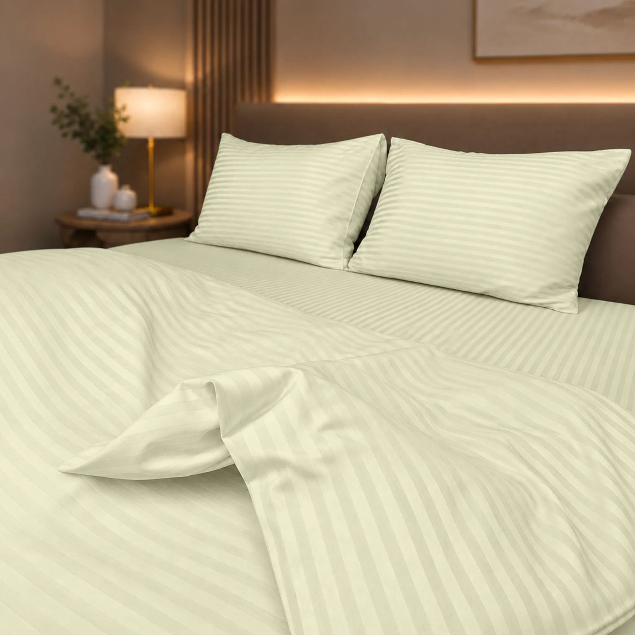 Sábana Listonada Premium color beige- JOSSline Ecuador