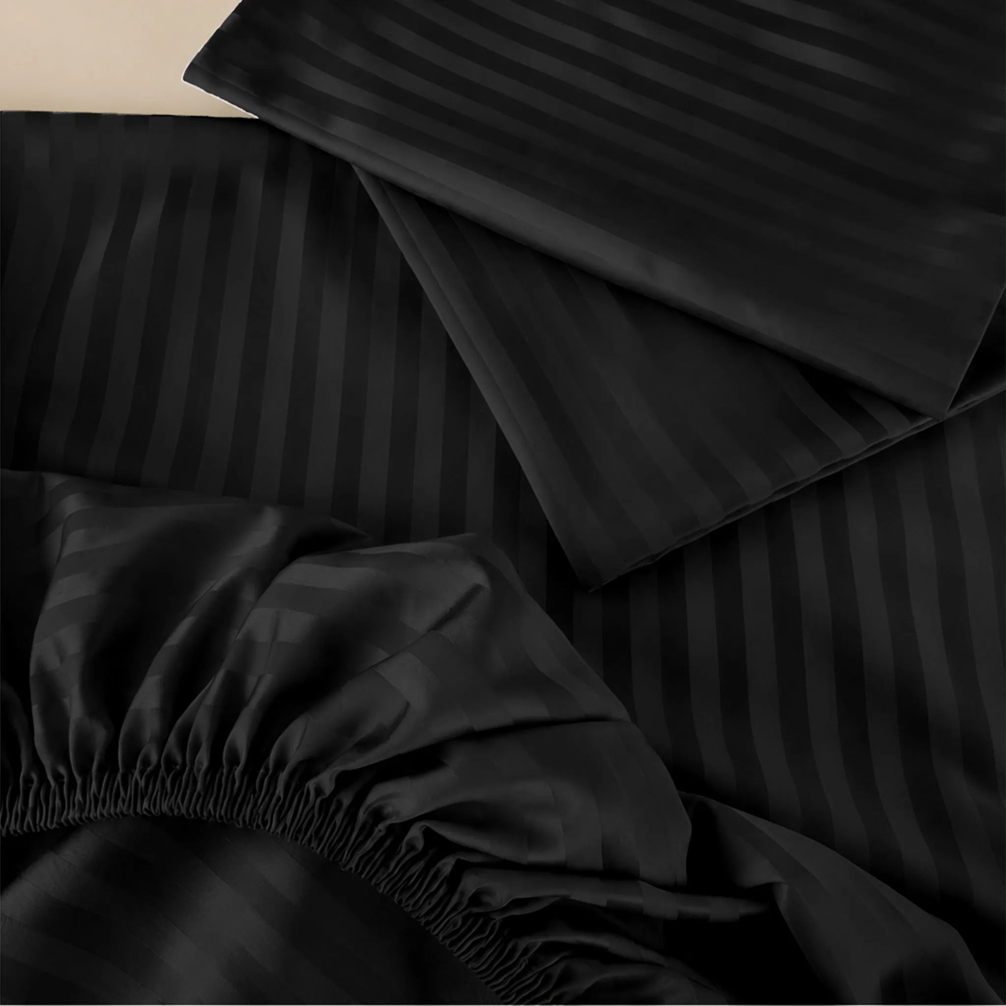 Sábana Listonada Premium color negro- JOSSline Ecuador
