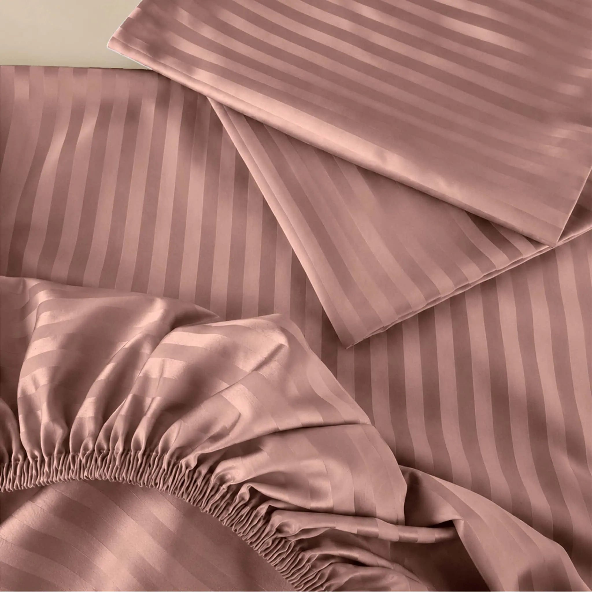 Sábana Listonada Premium color palo de rosa - JOSSline Ecuador